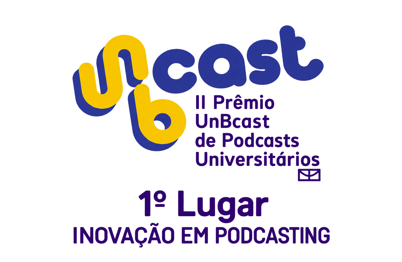 Selo: 1º Lugar — Inovação em Podcasting, II Prêmio UnBcast de Podcasts Universitários